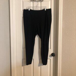 Lane Bryant black straight leg tapered ankle office attire leggings size‎ 20